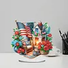 >SALE<American Flag Special Shape Diamond Painting Desktop Home Ornament (House 3)