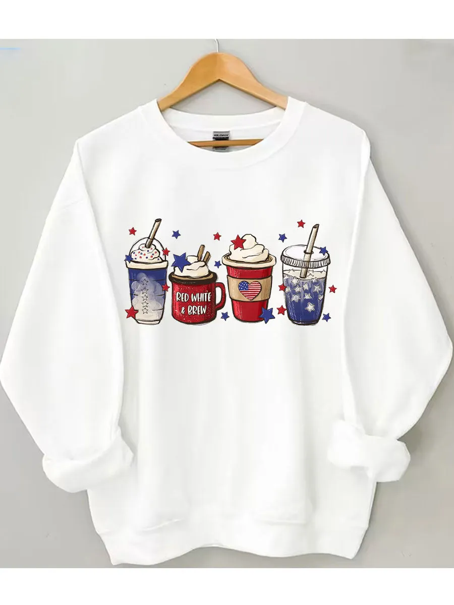 4th of July Coffee Sweatshirt