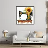 Sewing Machine-11CT Stamped Cross Stitch 45*45cm/17.72*17.72in