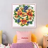 Flower - 9CT Partial Beaded Cross Stitch Kit(36x36cm)