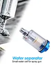 1/4 inch Water Oil Separator Inline Air Hose Filter for Spray Paint Gun