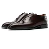 Handmade Brown Mens Wholecut Leather Dress Shoes Wedding