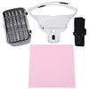 Adjustable Lens Wearing Type Glasses Magnifier Loupe Kit with LED Lights DIY Diamond Art Accessories