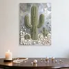 Cactus DIY Pearl Painting Kit with Frame 30x40cm Pearl Gem Paintings Picture Arts Craft for Adults Beginners Gift Home Wall Decor