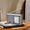 Portable Radio with Rechargeable Battery & Earphone FM AM SW Radio Pocket Radio