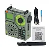 HRD-A320 MF MW SW VHF WB high performance portable multi band radio aviation band radio support Bluetooth and TF card play