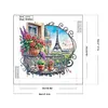 The Gardens Of The Eiffel Tower-Partial Special Shaped Diamond Painting 30*30CM