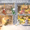 (US Local)6pcs Xmas Stockings  DIY Diamond Art Pendant Wall Door Decoration