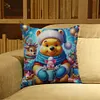 Winnie The Pooh - 11CT Stamped Cross Stitch Pillowcase 45*45cm