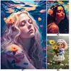 Diamond Painting-DIY Full Round Drill Girl(60*40CM)