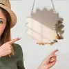 (US Local)Mandala Acrylic Special Shape Diamond Painting Mirror for Home Office Decor