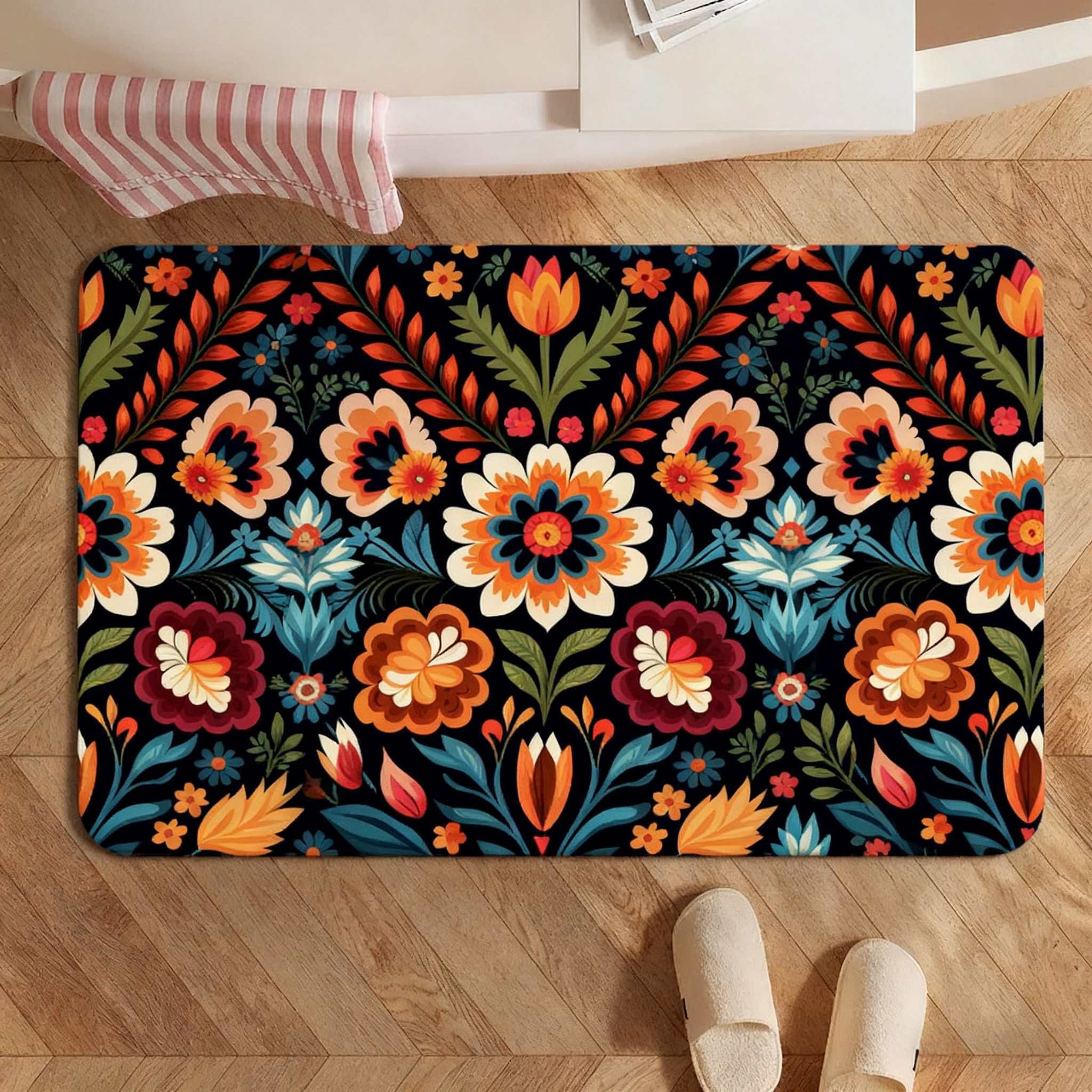 Floral Pattern Doormat