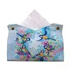 DIY Diamond Painting Creative Design Leather Handmade Tissue Holder Rhinestones Decorative Tissue Box Craft Kits