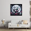 Jack and Sally Under the Moonlight - 11CT Stamped Cross Stitch - 40*40cm