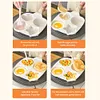 4-Cup Divided Omelet Pans Anti-Scald Medical Stone Frying Pan Thickened Skillet