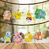 8Pcs DIY Pok&eacute;mon-Diamond Painting Keychain（Double-Sided)