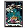 Halloween Teacup-11CT Stamped Cross Stitch 50*70cm/19.69*27.56in(Big Size)
