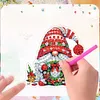 (US Local)6PCS  Xmas DIY Crystal Refrigerator Magnet for Decor (Christmas Gnome)