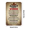 Cowboy Words Of Wisdom - Vintage Metal Signs - 20*30cm/30*40cm - Western&Warning