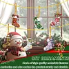 (US Local)6pcs Xmas Stockings  DIY Diamond Art Pendant Wall Door Decoration
