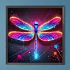 Diamond Painting -DIY Round Drill Colorful Dragonfly(40*40CM)