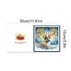 6Pcs Diamond Painting Deer Greeting Cards Christmas Cards