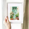 12pcs Flower Arch 5D DIY Square Drill Diamond Painting Kits for Adults Beginners Home Decor Diamonds Paintings Gem Art 5.91x7.09in