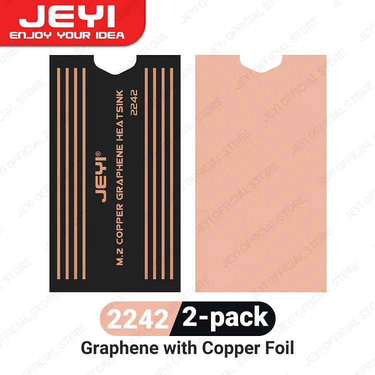 Kohaページ Deuxieme liberadd graphene JEYI Graphene 2280 2242 2230 M.2 SSD Heatsink, Dual-Layer Graphene