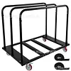 [US Local Warehouse] Folding Table Cart Heavy Duty Panel Dolly with PU Swivel Wheels 1800 LBS Drywall Cart for Party Events Hotel Factory Warehouse