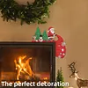 (US Local)DIY Xmas Diamond Art Door Frame Decoration Door Corner Pendants for Feiend Gifts