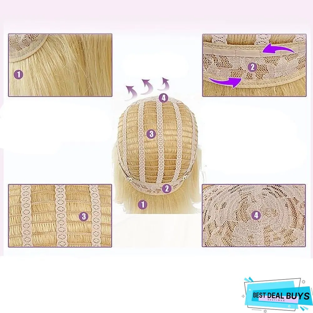 Men's Wig Short Hair Gold