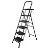 [US Local Warehouse] 5 Step Ladder w/ Wide Anti-Slip Pedal Support 330lbs Folding Step Stool for Home