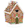 DIY Gingerbread House Diamond painting ornaments(Single-Sided)