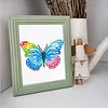12pcs Butterfly-1 5D DIY Square Drill Diamond Painting Kits for Adults Beginners Home Decor Diamonds Paintings Gem Art 5.91x7.09in