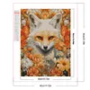 Fox in the Flower - Round AB Drills Diamond Painting(45x55cm)