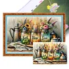 (Multi-Style) Sunflower Vase-11CT Stamped Cross Stitch 45*45cm/17.72*17.72in
