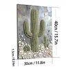 Cactus DIY Pearl Painting Kit with Frame 30x40cm Pearl Gem Paintings Picture Arts Craft for Adults Beginners Gift Home Wall Decor
