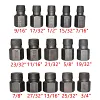 25-piece set, hexagonal handle, damaged, sliding tooth, sliding wire screw extractor