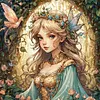 【Limited Stock Sale】Butterfly Fairy-14CT Stamped Cross Stitch 50*50cm/19.69*19.69in