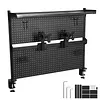[US Local Warehouse] Desktop Shelving System with Monitor Stands Computer Accessories Clamp On Desk Organizer Shelf 51 X 34 Inch for Office Supplies Dorm Home Decor