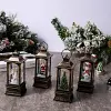 Christmas glowing interior water-filled wind lantern