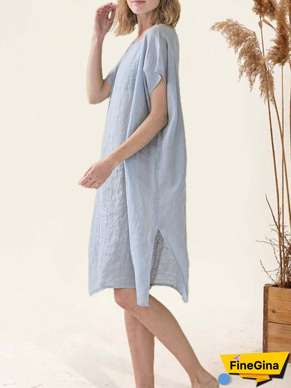 Natalie Linen Beach Dress