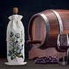 4pcs DIY Diamond Painting Wine Bag Rhinestones Liquor Bottle Cover (Butterfly)