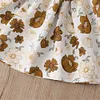 Baby Girls Patchwork Floral Ruffles Dress