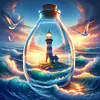 (US Local)Sea Lighthouse - Round AB Drills Diamond Painting(45x45cm)