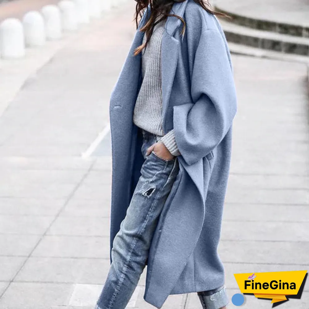 Women Long Outerwear Warm Fashion Coat