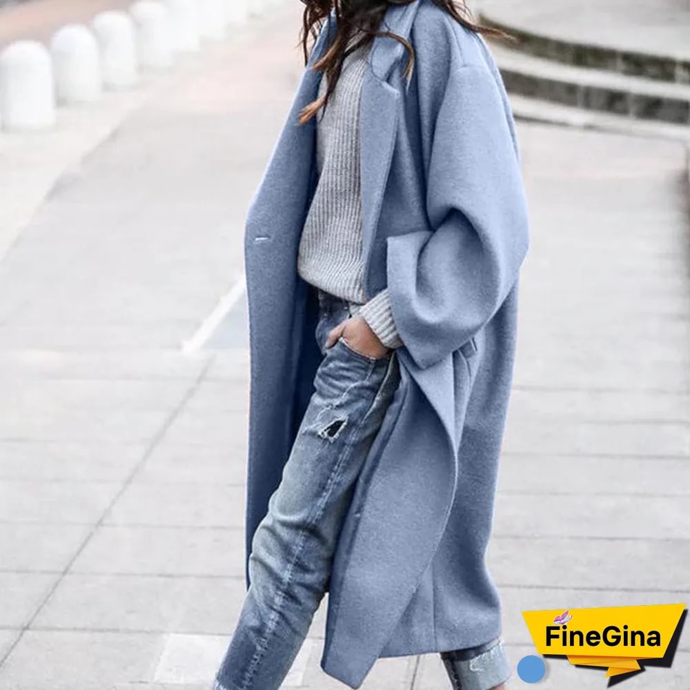 Women Long Outerwear Warm Fashion Coat