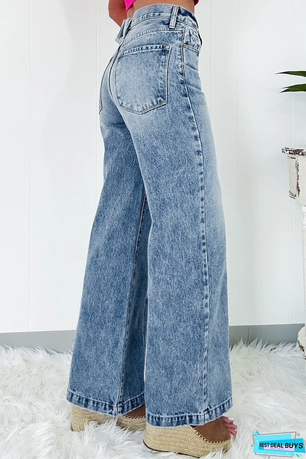 High Waist Wide Leg Jeans