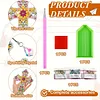 4PCS Diamond Painting Special Shape Crystal Painting Cross Bookmark Kit