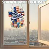 250th Anniversary of Independence DIY Acrylic Diamond Painting Hanging Kit Special Shape Crystal Rhinestone Art Pendants Single Side Drill for Adults Gift Home Wall Or Window Decor